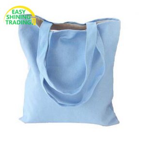 dye blue eco cotton bag