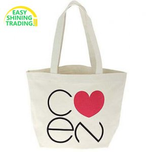 cotton canvas bread vegetable shopping grocery shoulder tote bag