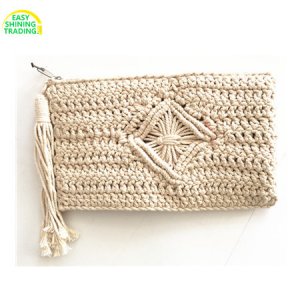 cotton rope crochet purse