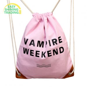recycled tote bags polyester drawstring backpack