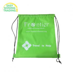 waterproof sport polyester nylon drawstring bag