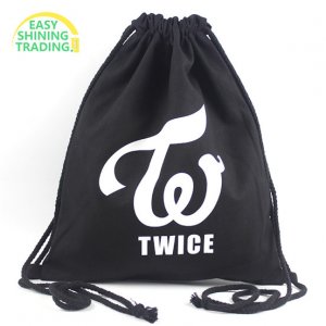 promotional carry bag polyester drawstring backpack 