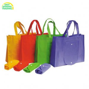 non woven fold up bag with pouch