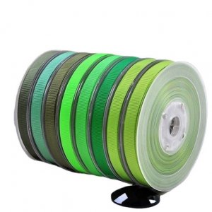 Green Ribbed Ribbon